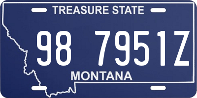 MT license plate 987951Z