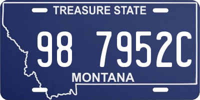 MT license plate 987952C
