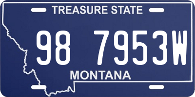 MT license plate 987953W