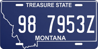 MT license plate 987953Z