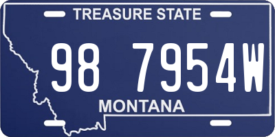 MT license plate 987954W