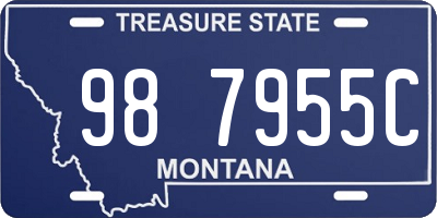 MT license plate 987955C