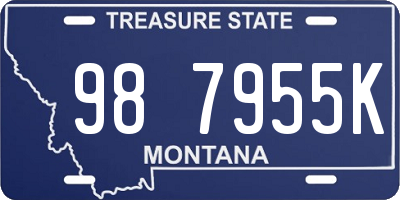 MT license plate 987955K