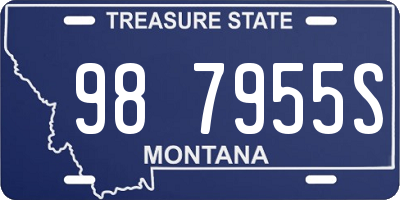 MT license plate 987955S