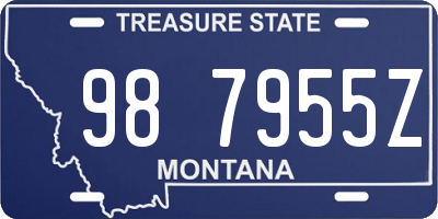 MT license plate 987955Z