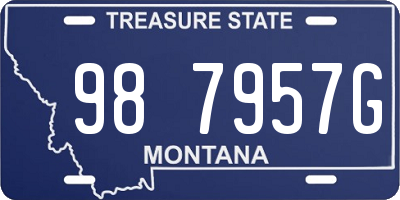 MT license plate 987957G