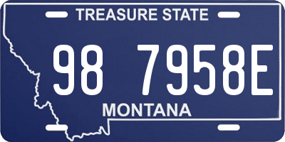 MT license plate 987958E