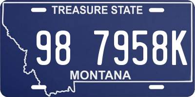 MT license plate 987958K