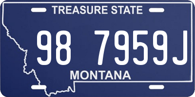 MT license plate 987959J