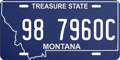 MT license plate 987960C