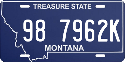 MT license plate 987962K