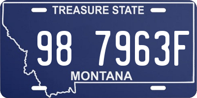 MT license plate 987963F