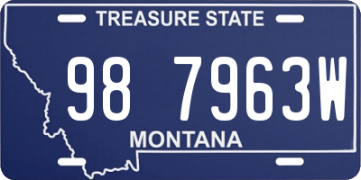 MT license plate 987963W