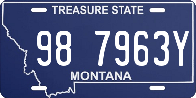 MT license plate 987963Y