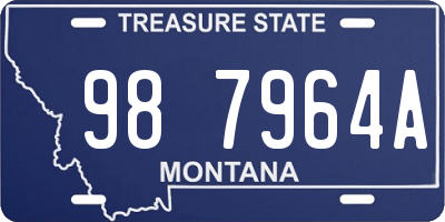 MT license plate 987964A