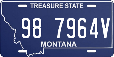 MT license plate 987964V