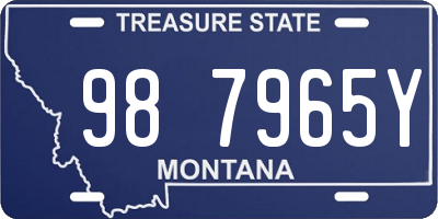 MT license plate 987965Y