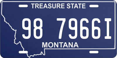 MT license plate 987966I