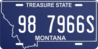 MT license plate 987966S