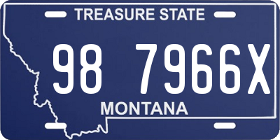 MT license plate 987966X