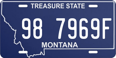 MT license plate 987969F