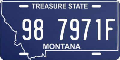 MT license plate 987971F
