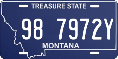 MT license plate 987972Y