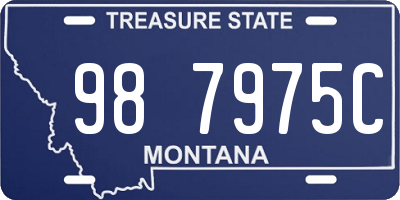 MT license plate 987975C