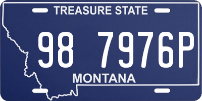 MT license plate 987976P