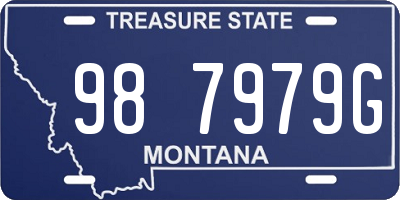 MT license plate 987979G