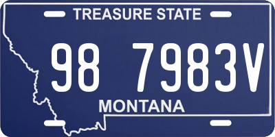 MT license plate 987983V