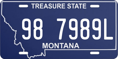 MT license plate 987989L