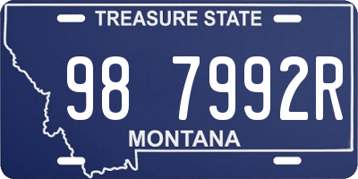 MT license plate 987992R