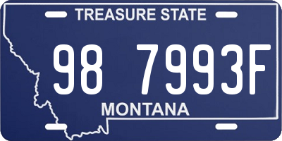 MT license plate 987993F