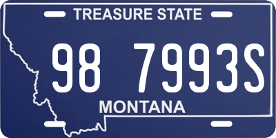 MT license plate 987993S