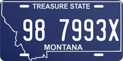 MT license plate 987993X