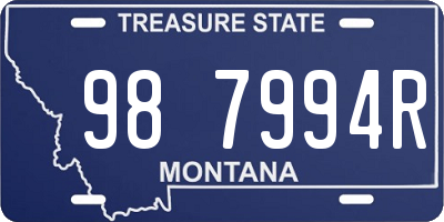 MT license plate 987994R