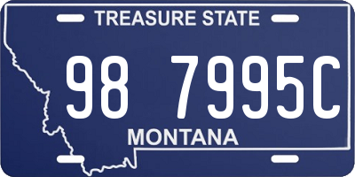 MT license plate 987995C