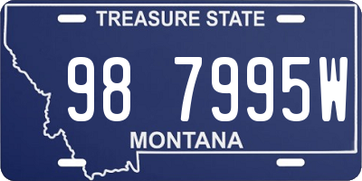 MT license plate 987995W