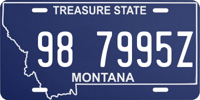 MT license plate 987995Z