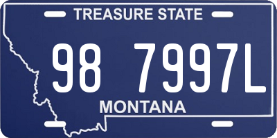 MT license plate 987997L