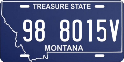 MT license plate 988015V