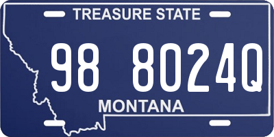 MT license plate 988024Q