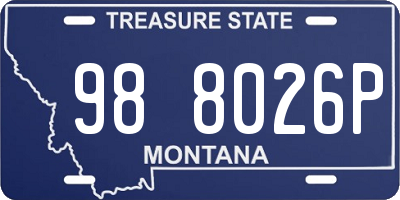 MT license plate 988026P