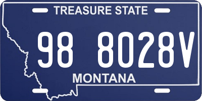 MT license plate 988028V