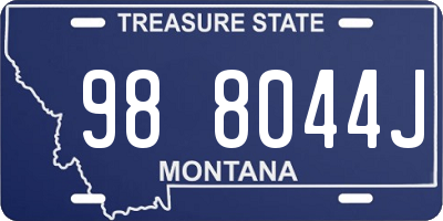 MT license plate 988044J