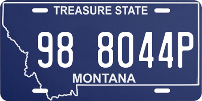MT license plate 988044P