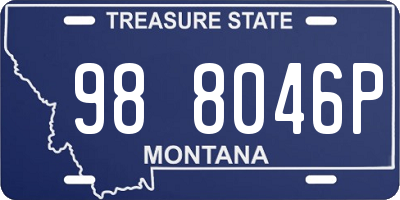 MT license plate 988046P