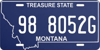 MT license plate 988052G