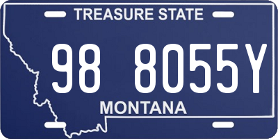 MT license plate 988055Y